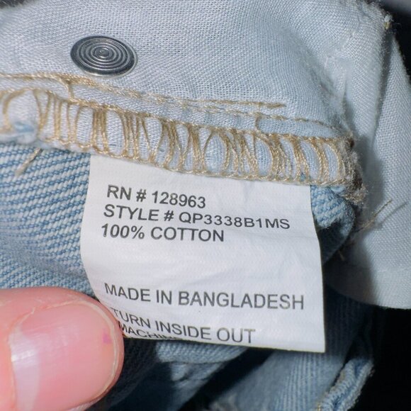 Ban-jara NWT Light Wash Denim High Waisted Loose Fit Cut Off Shorts size 3/25 - Picture 3 of 4